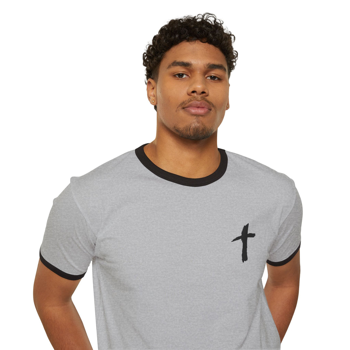 Ringer T-Shirt — "Jesús Me Salvó"