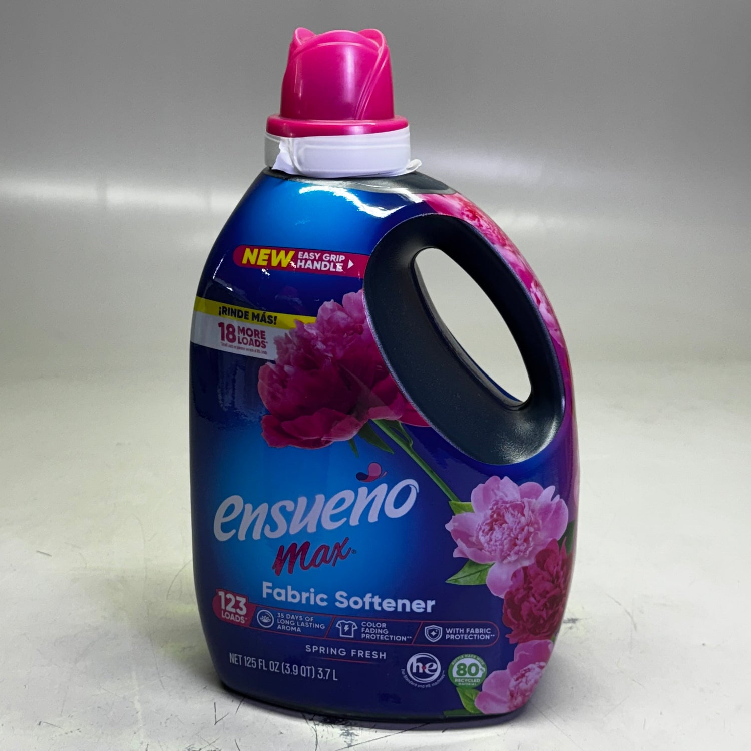 ENSUEÑO MAX (PAQUETE DE 2 de 123 cargas) Suavizante de ropa - Aroma Primavera Fresca 125 oz líquidas/ 3.7 L Azul