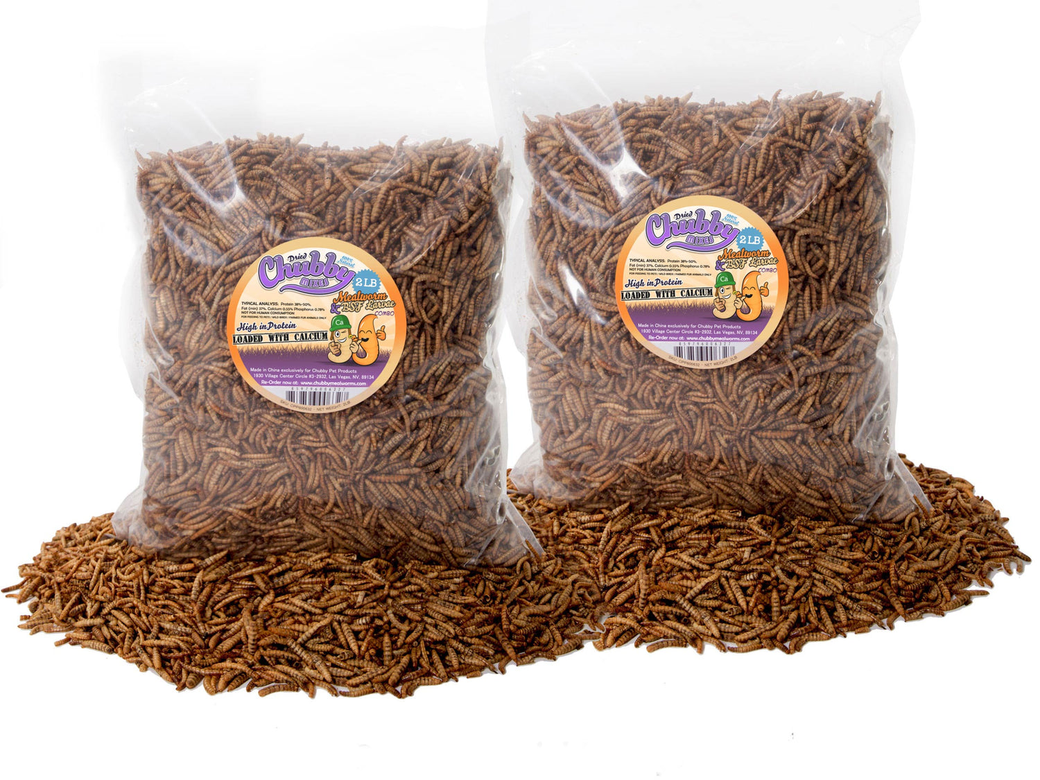 4LB Chubby Mix – Mealworm & Black Soldier Fly Larvae Combo