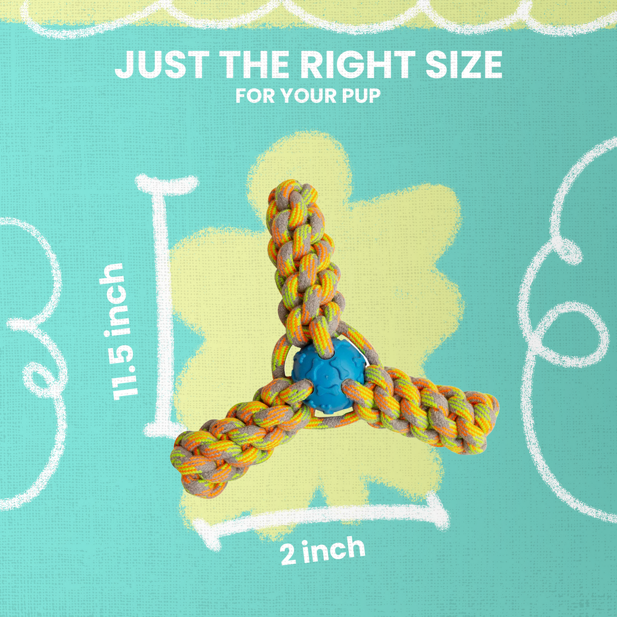 Snugarooz Fling 'N Fun – Pelota interactiva de cuerda y TPR (11.5")