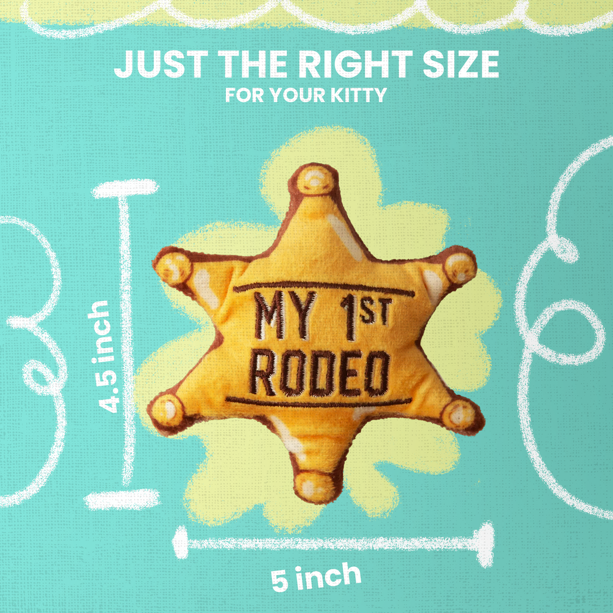 Kitty 1st Rodeo Catnip Plush Cat Toy