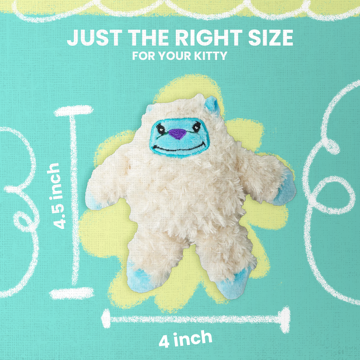 Peluche para gatos con hierba gatera Kitty Yeti