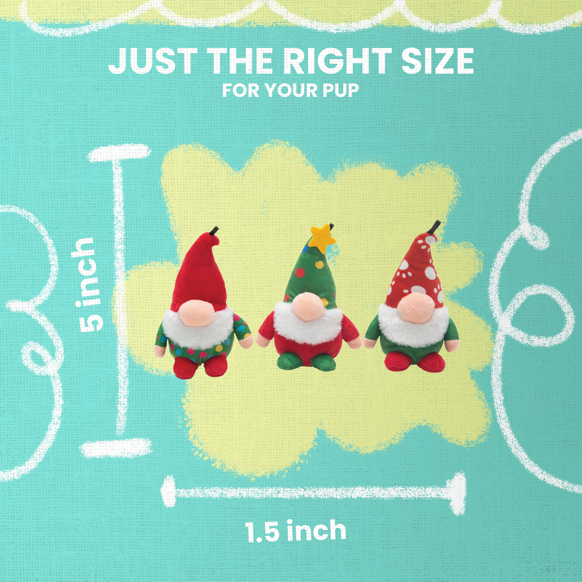 Baby Gnomies – Holiday Squeaky & Crinkle Eco-Friendly Plush Toy