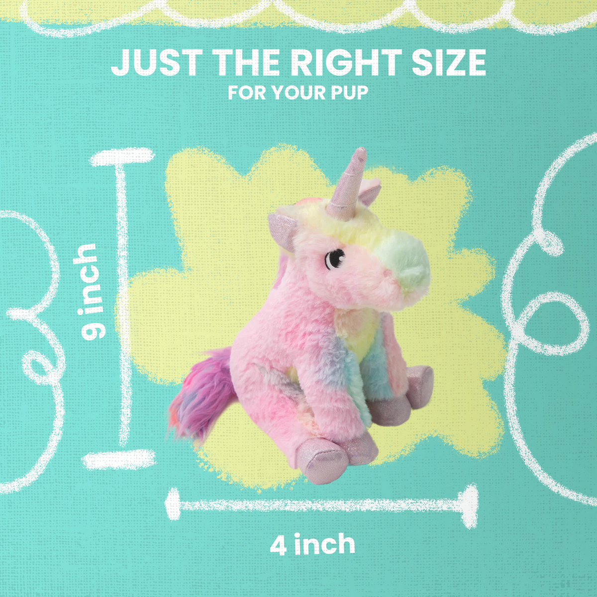 Juguete Chillón para Perro Tye el Unicornio de Peluche