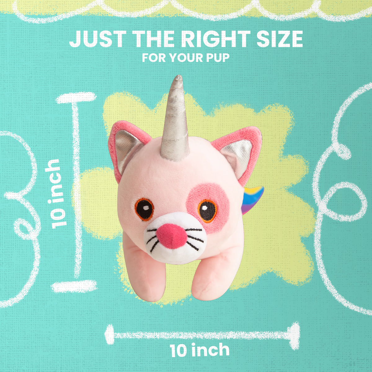 Juguete de peluche para perro Kat la Caticornio