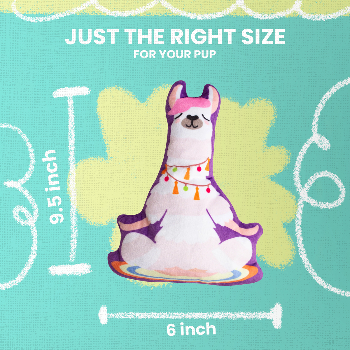 Llamaste Plush Dog Toy