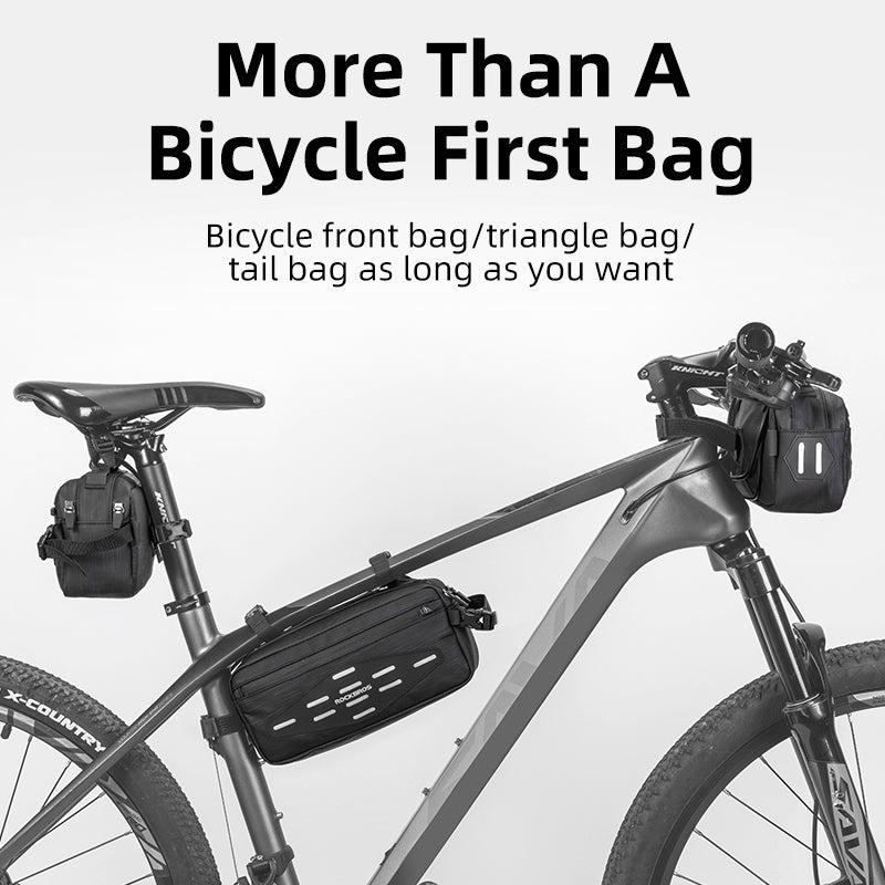 Bolsa de ciclismo ROCKBROS para manillar delantero de bicicleta, impermeable, 2 l