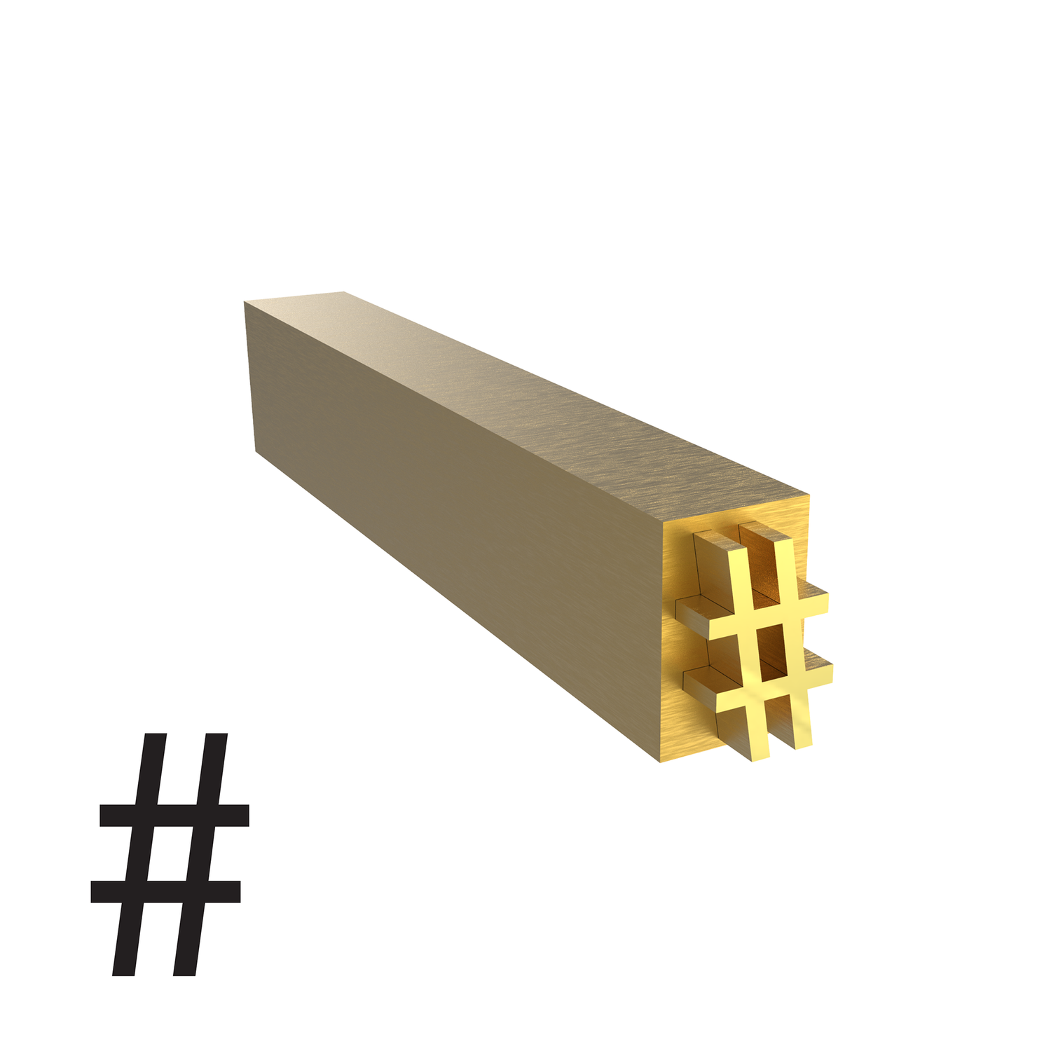 4mm Hot Stamp Type - Number Sign (