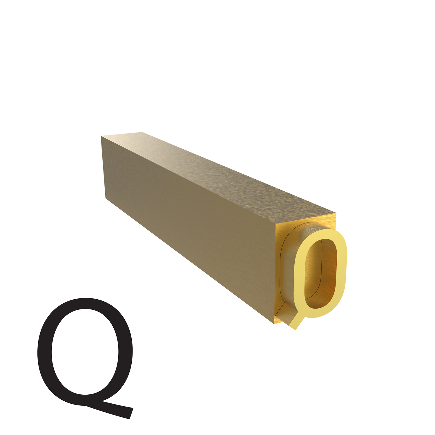 4mm Hot Stamp Type - Q