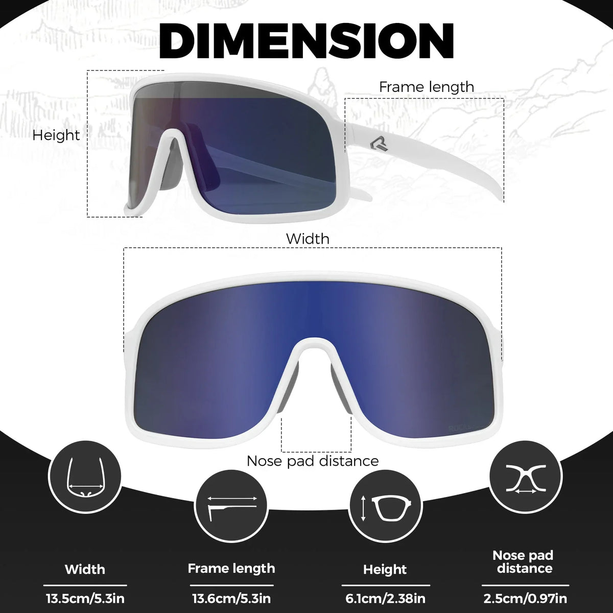 Gafas de sol de ciclismo ROCKBROS fotocromáticas polarizadas deportivas UV400 unisex