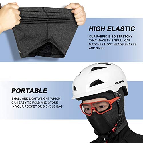 ROCKBROS - Gorro térmico de ciclismo, pasamontañas a prueba de viento, unisex, cálido
