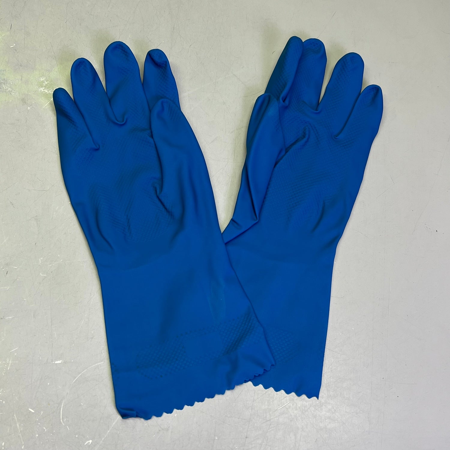 ANSELL (12 PACK) AlphaTec Natural Rubber Latex Unlined Gloves Sz 8 Blue 88-356