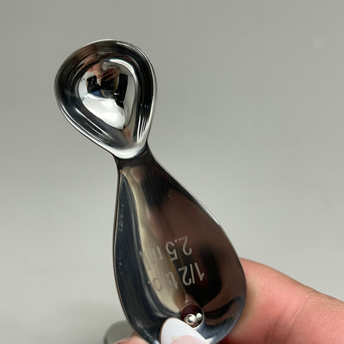 RSVP Teardrop Oval Stainless Steel Measuring Spoon Set (5-Piece)