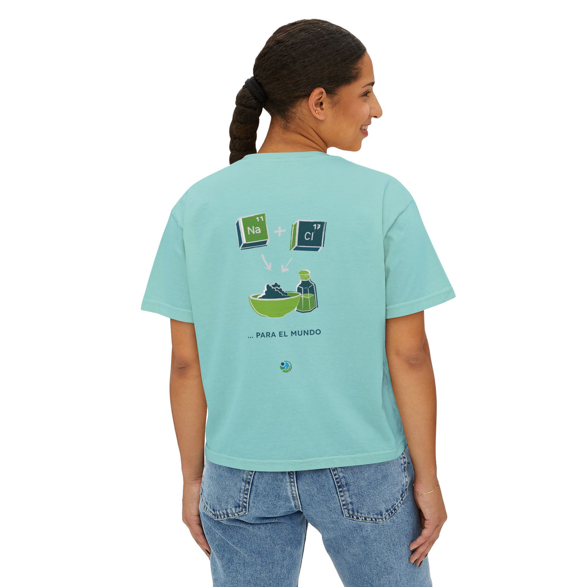 Women's Boxy Tee - 'Sé Luz y Sal'