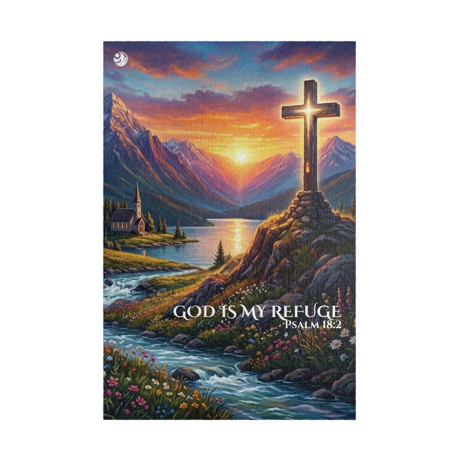 Christian Puzzle — "God is my refuge"