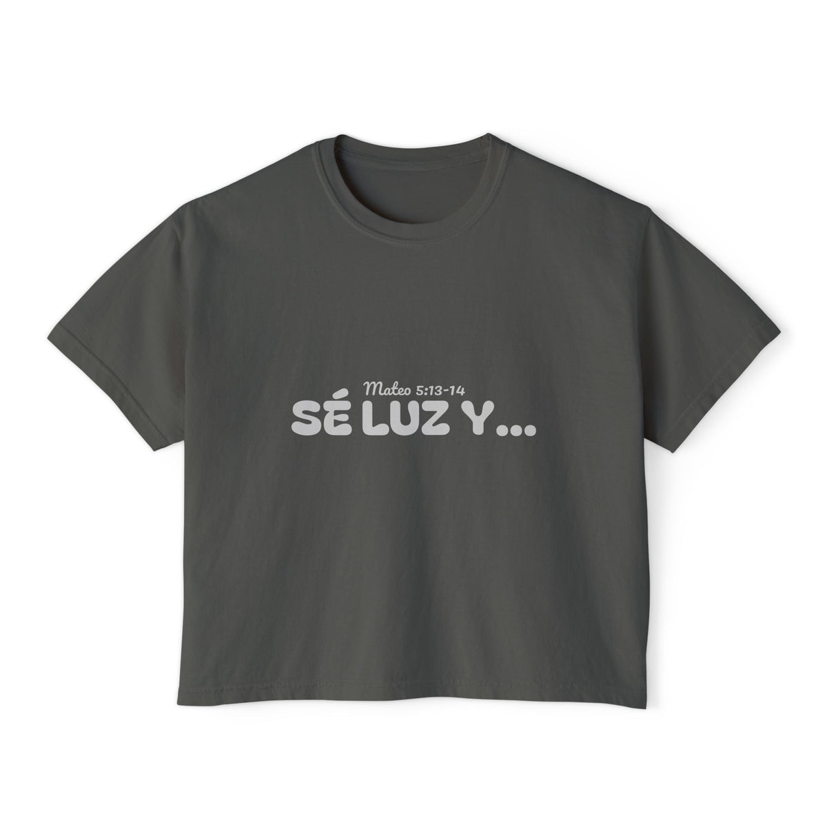 Women's Boxy Tee - 'Sé Luz y Sal'