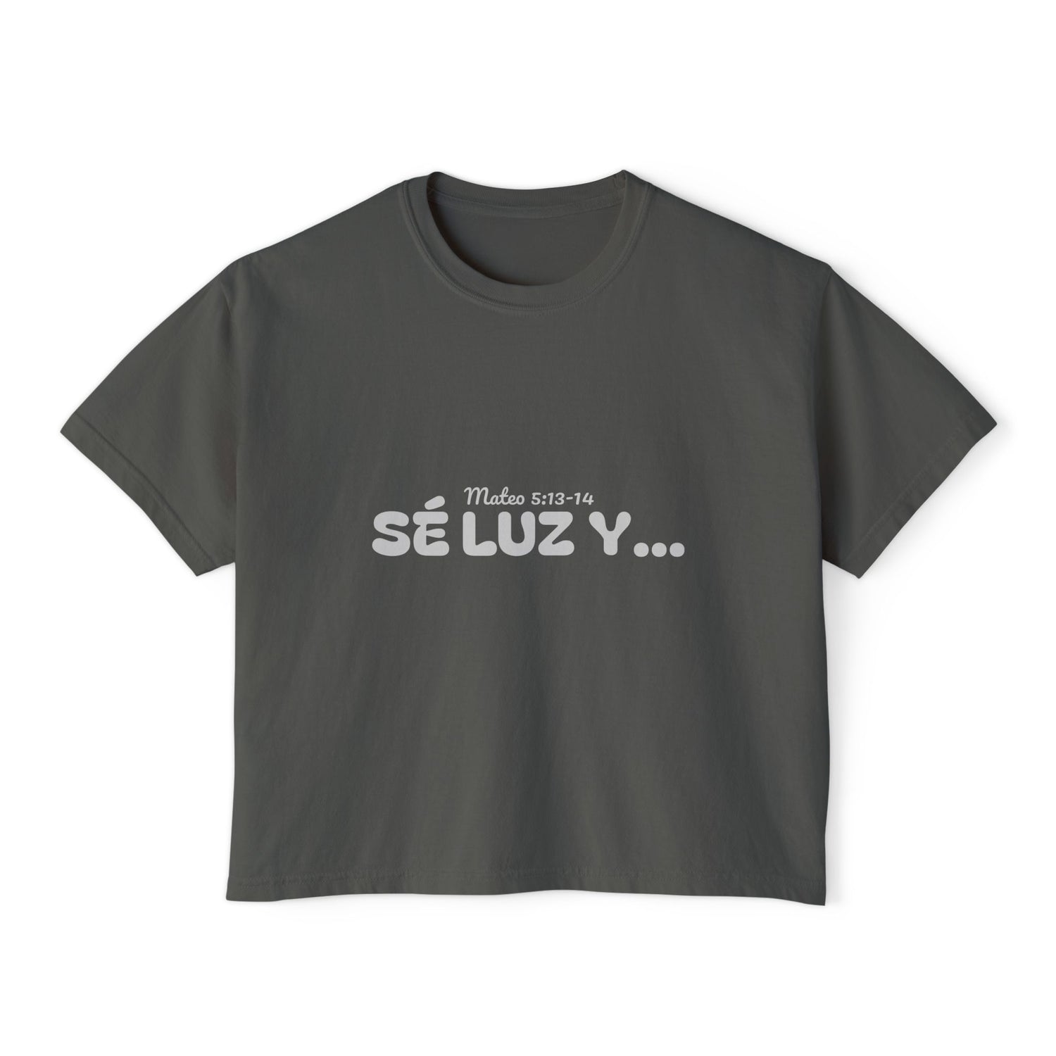 Women's Boxy Tee - 'Sé Luz y Sal'
