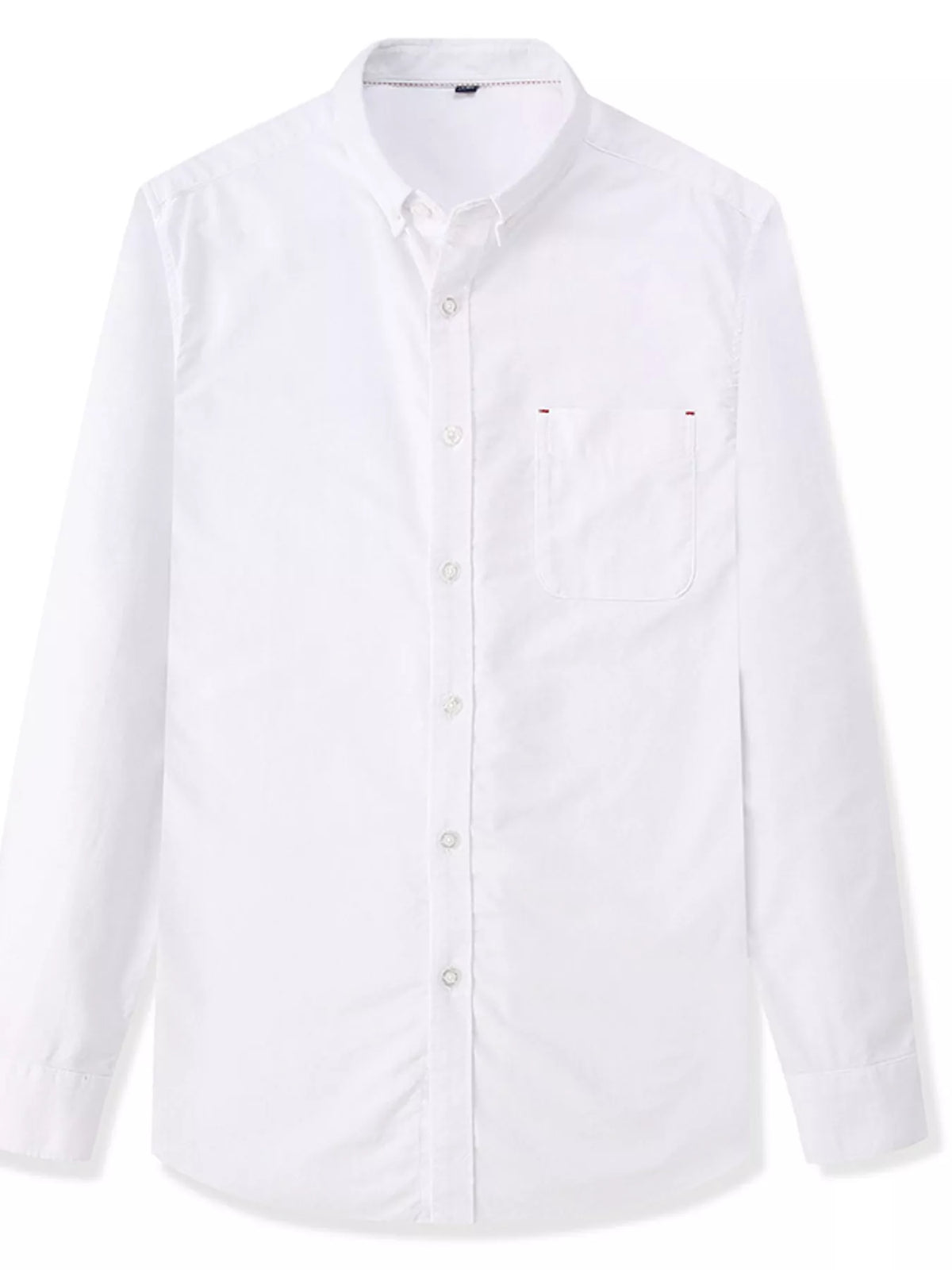 Camisa de manga larga con botones para hombre, talla grande