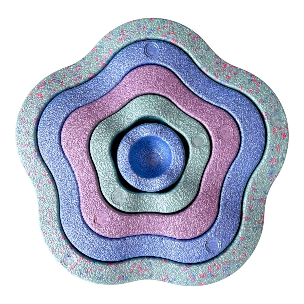 Juego de 5 piedras estrelladas anidadas en el interior 
