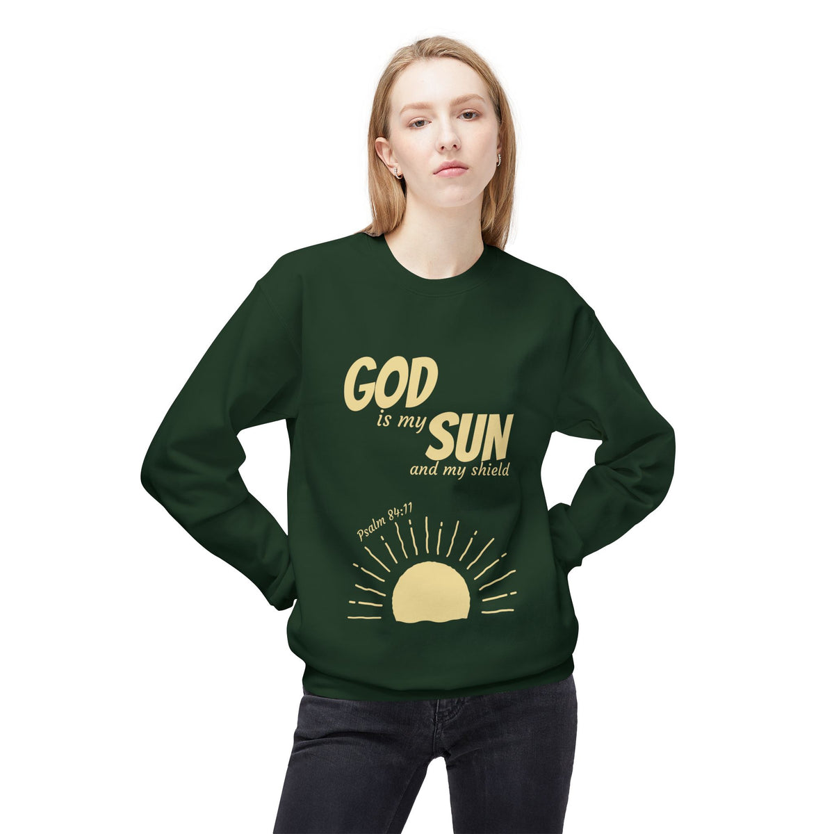 God is my Sun Crewneck Sweatshirt