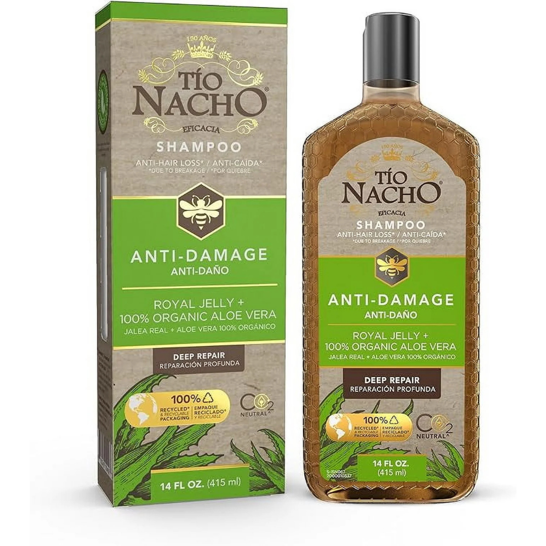 Tio Nacho Champú Antidaños Jalea Real + Aloe Vera (14oz)