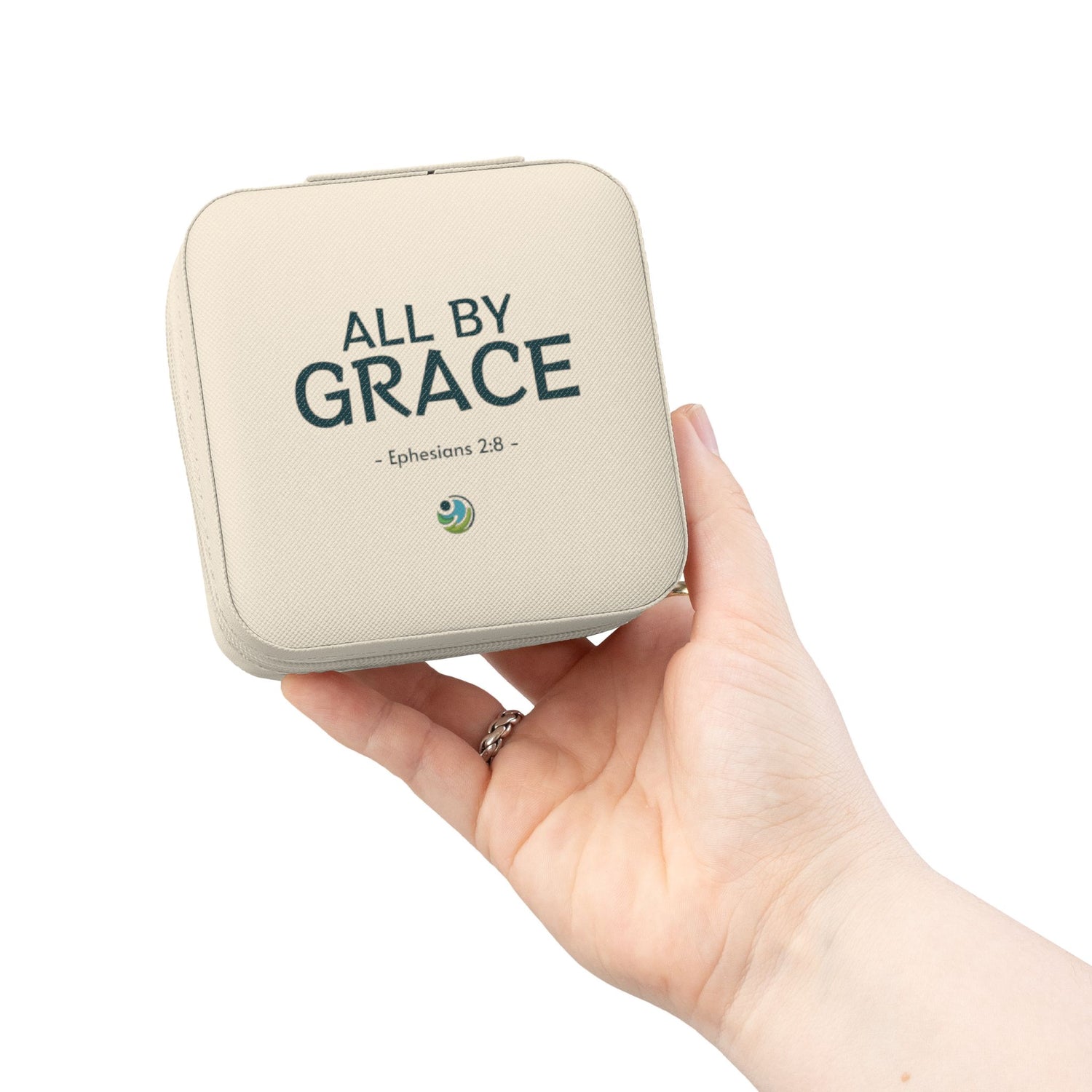 Christian Jewelry Box — "All by Grace"