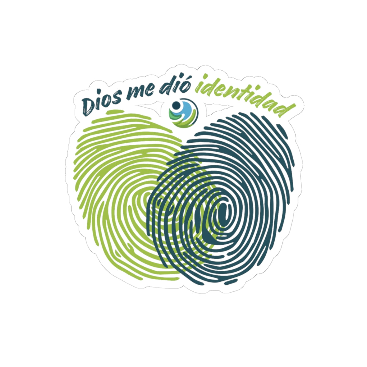 Sticker — "Dios me dio identidad"
