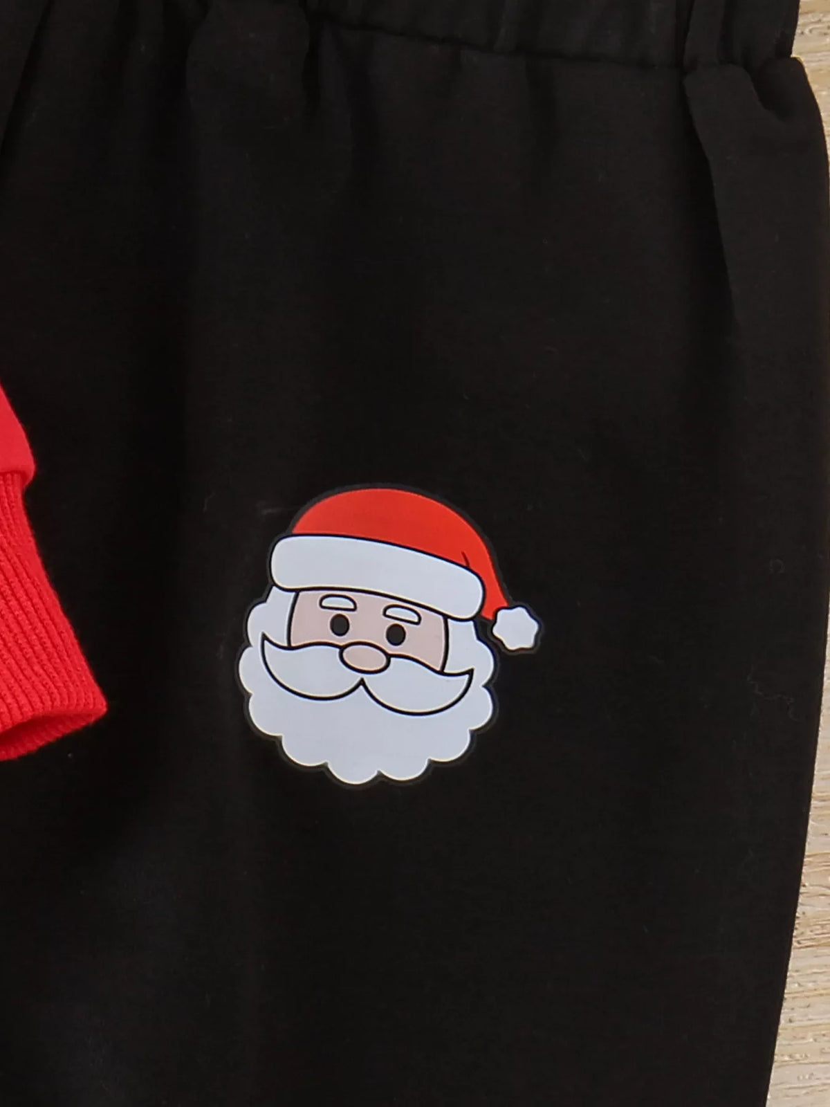 Conjunto de Sudadera con Capucha de Papá Noel y Pantalones para Niños