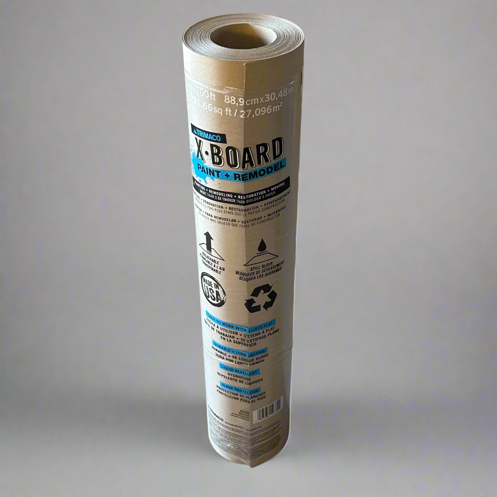 TRIMACO X-Board Protector de Superficies Ligero 35"x100' (Ligeramente Sucio) Marrón 12370/9
