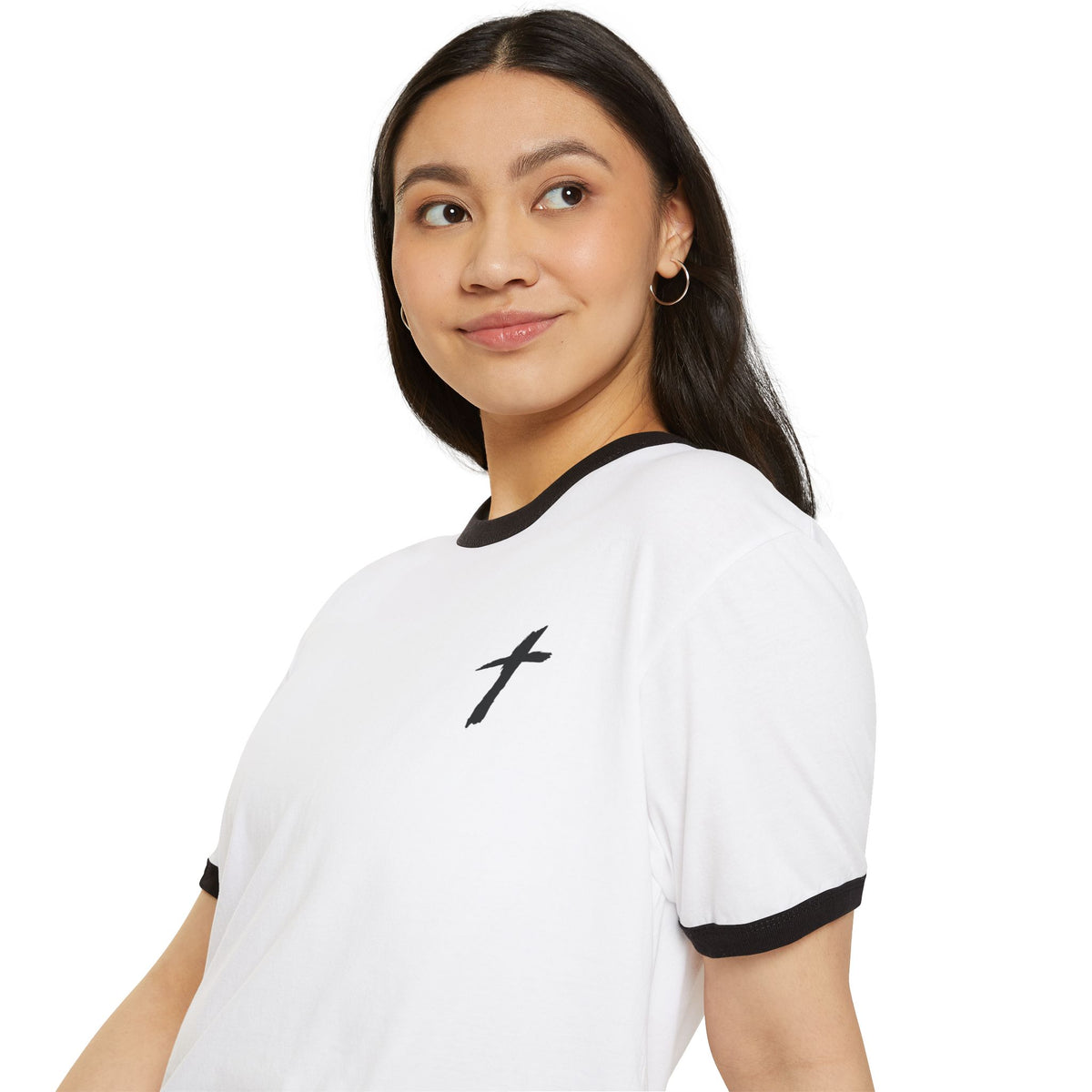 Ringer T-Shirt — "Jesús Me Salvó"