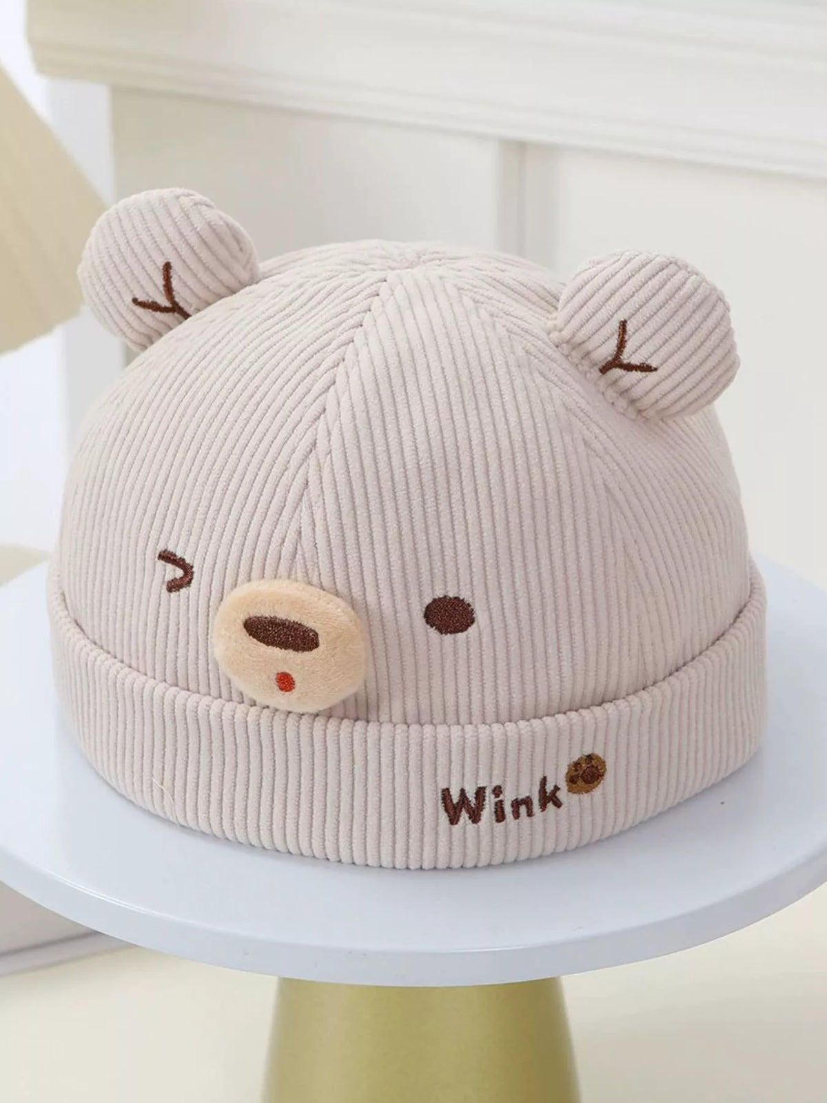 Children's Bear Ear Corduroy Hat