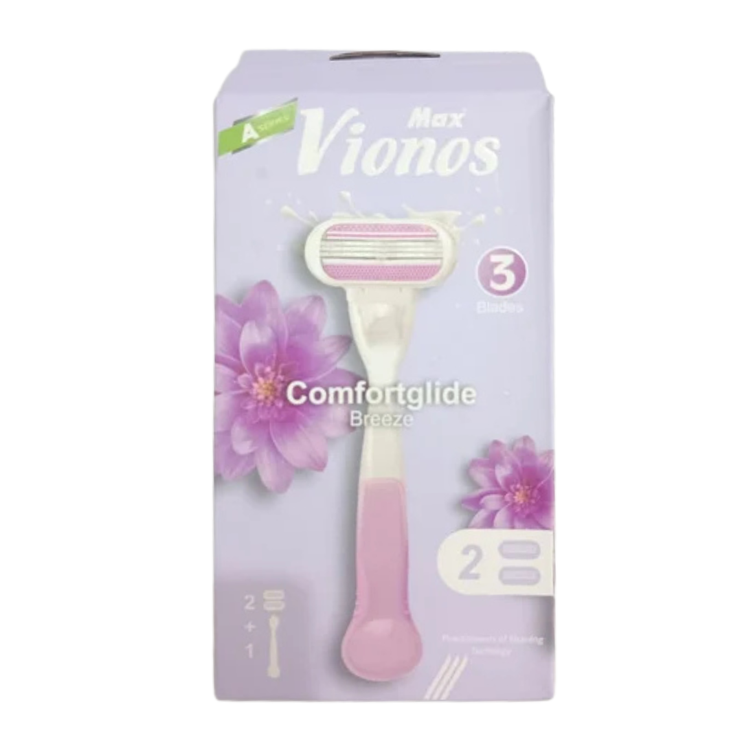 Sistema de afeitado para mujer Max Vionos Comfortglide Breeze (paquete de 3)