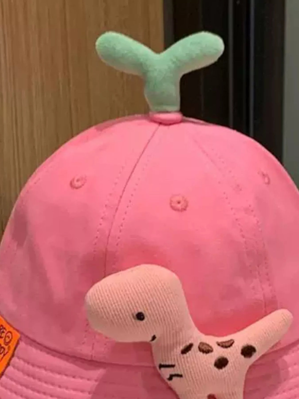 Sombrero de cubo decorativo con diseño de dinosaurios y brotes para niños