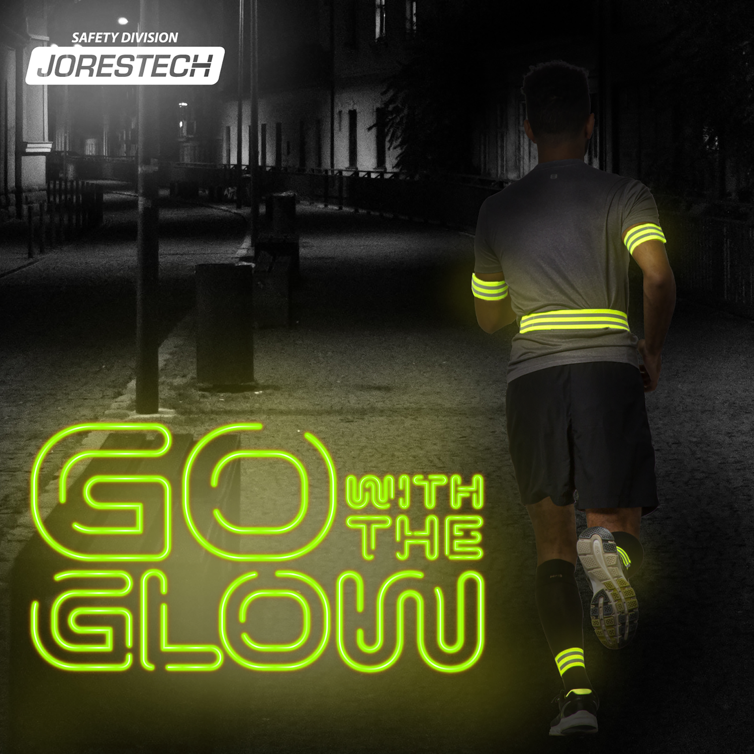 Hi-Vis Reflective Safety Bands with Mesh Storage Bag - Pack of 6
