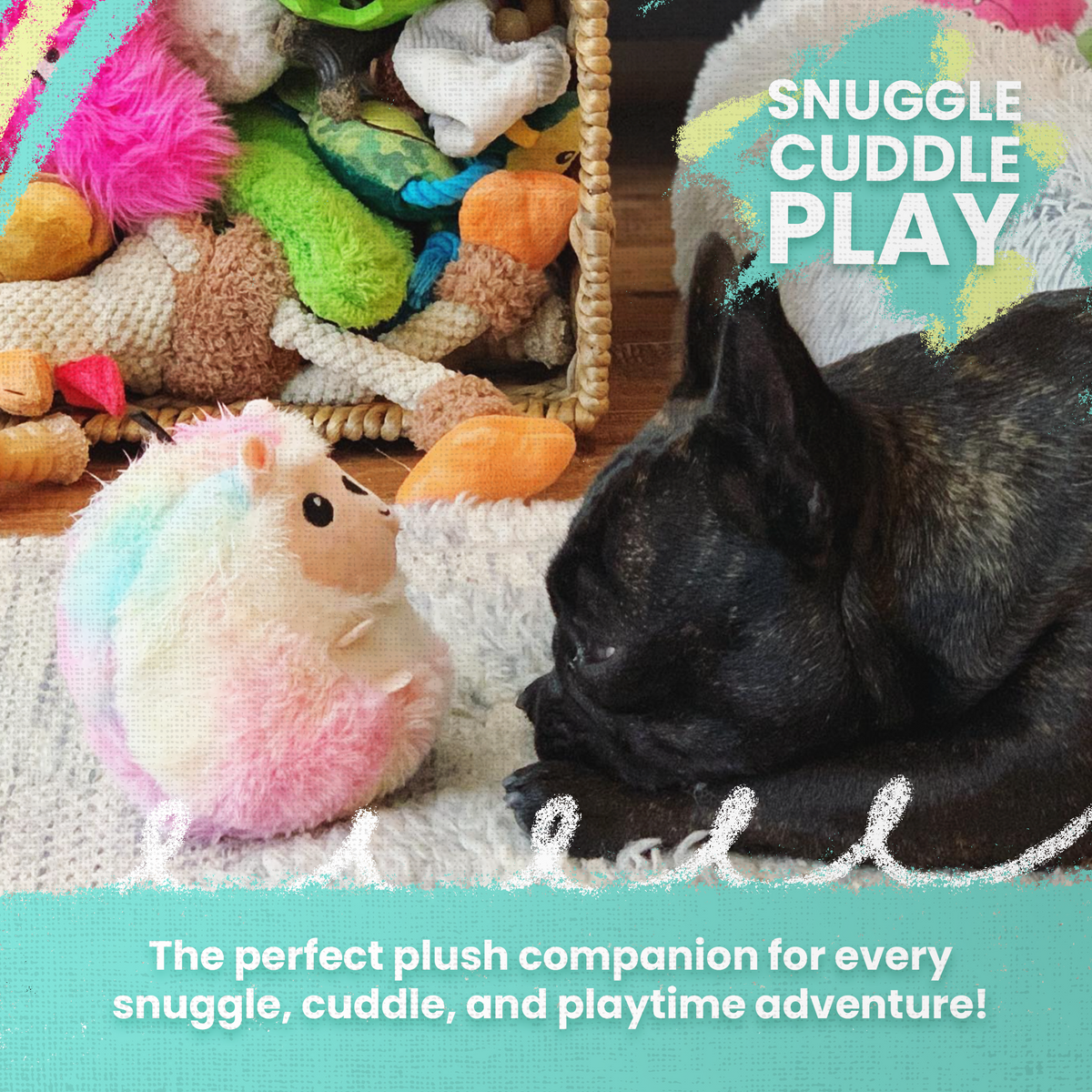 Juego de 2 juguetes de peluche para perro "Pancake & Syrup"