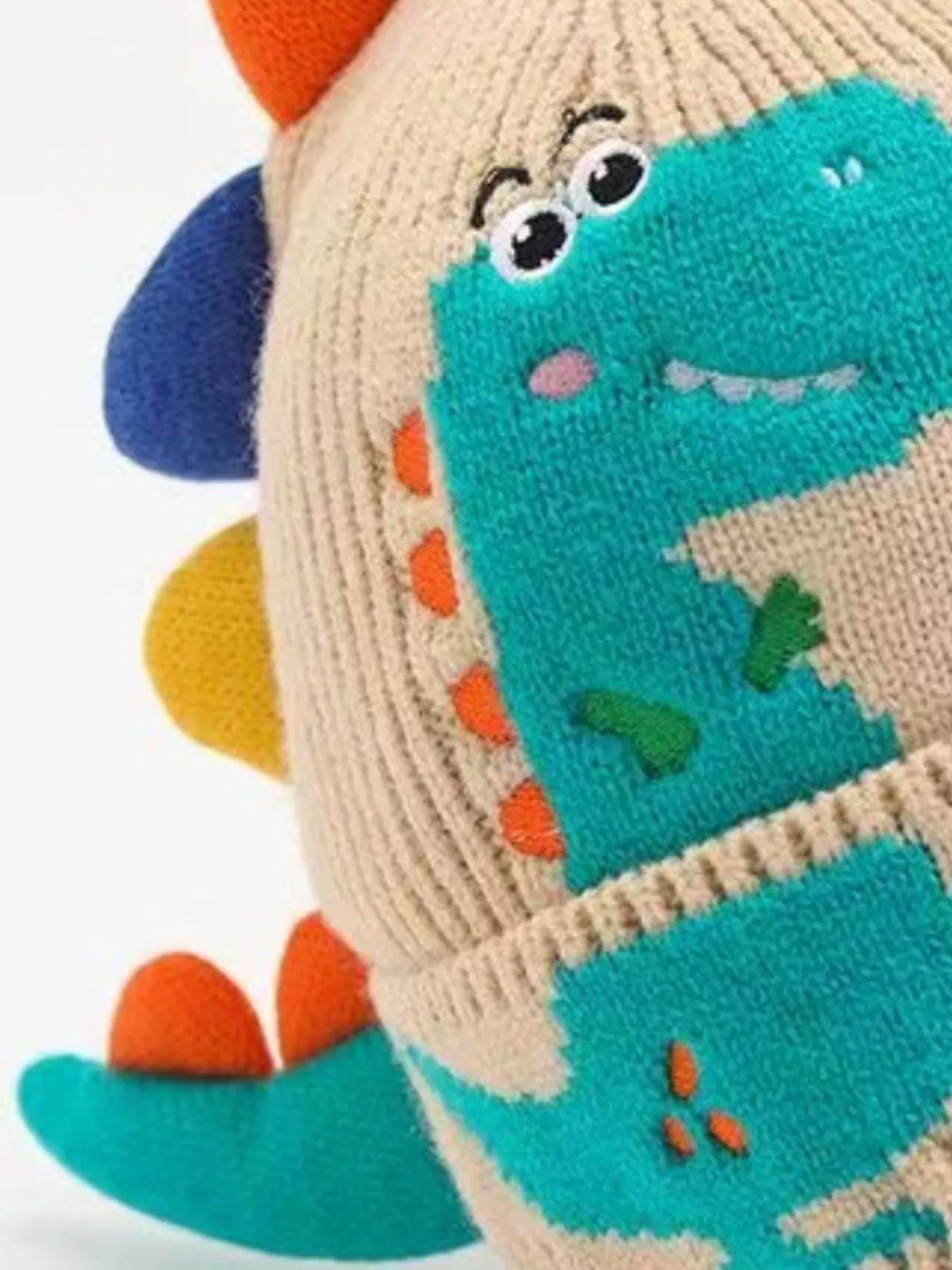 Gorro de dinosaurio de punto para niños