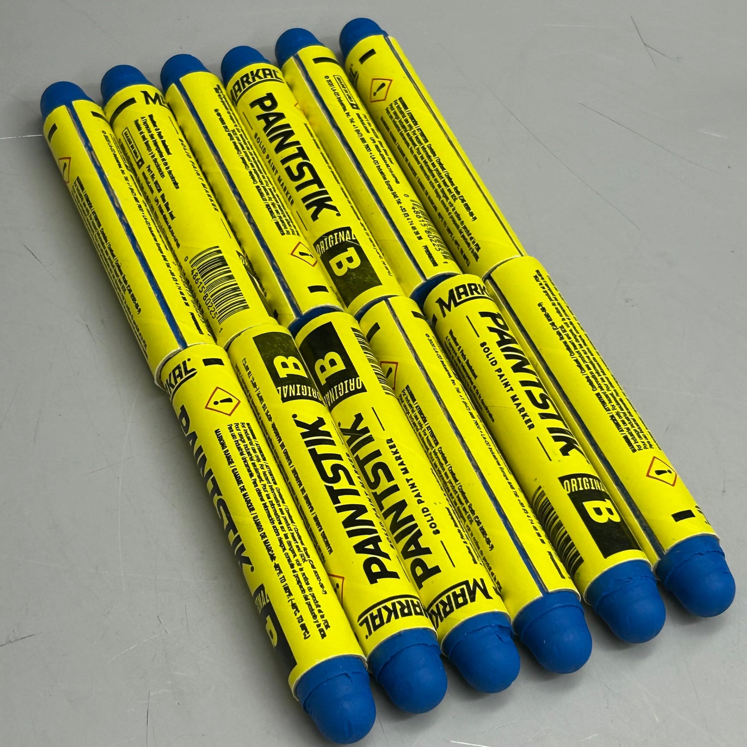 Markal (Paquete de 12) Lápices de pintura sólida PaintStik/Marcador azul (ligeramente dañado)