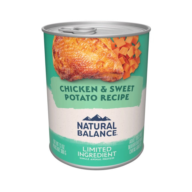 Natural Balance Ingrediente Limitado – Receta de Pollo y Batata (369 g)