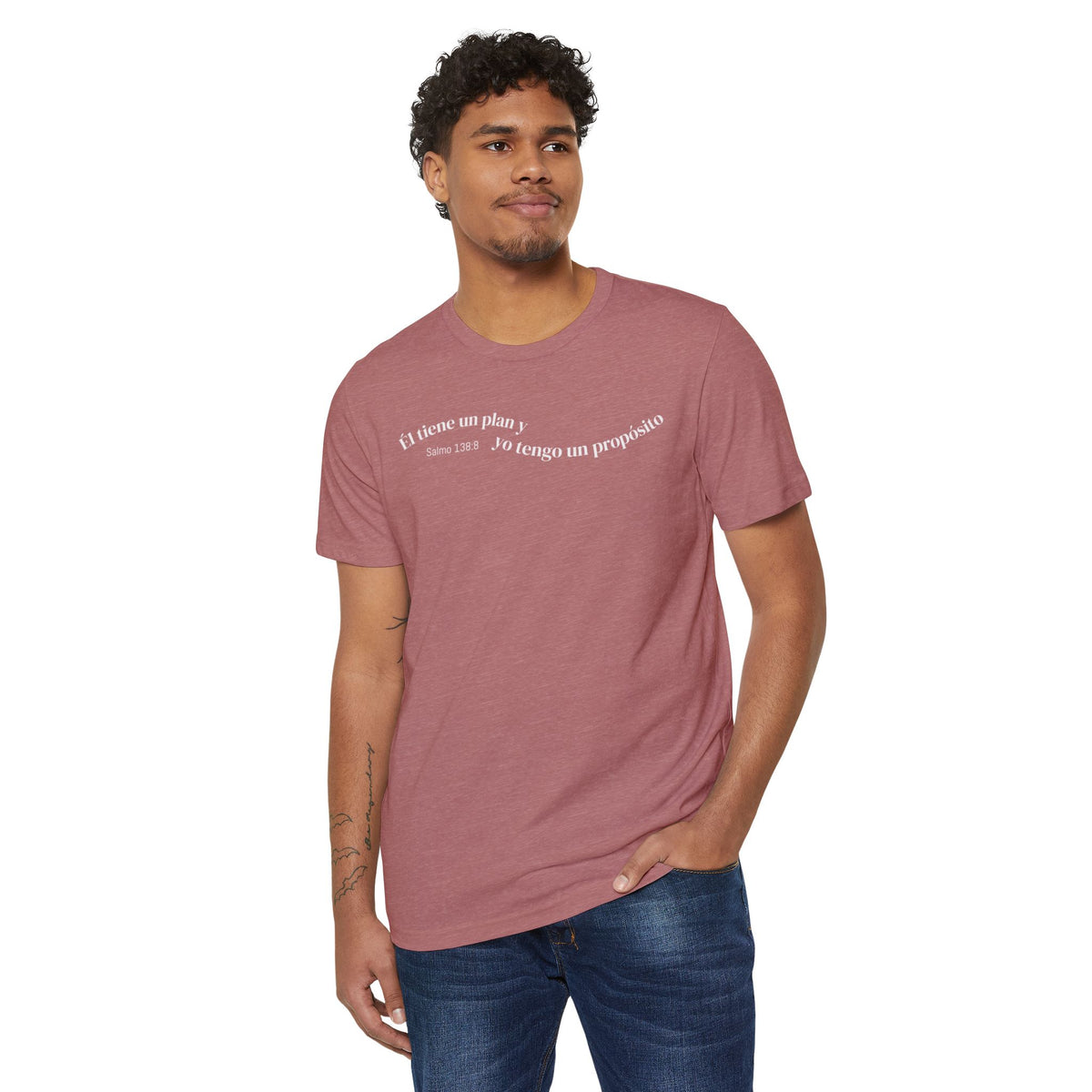 Eco T-Shirt — "Él tiene un plan, yo tengo un propósito"