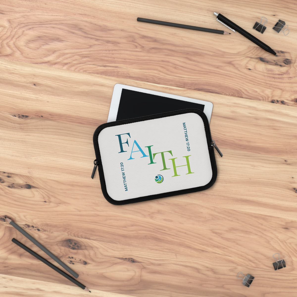 Faith Laptop Sleeve — MATTHEW 17:20