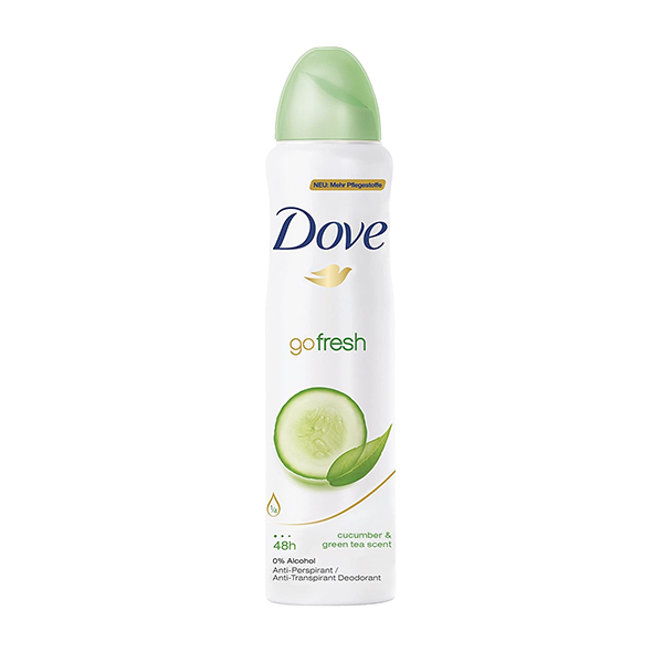 Dove Deod Spray Cucumber 150 mL box of 12 units