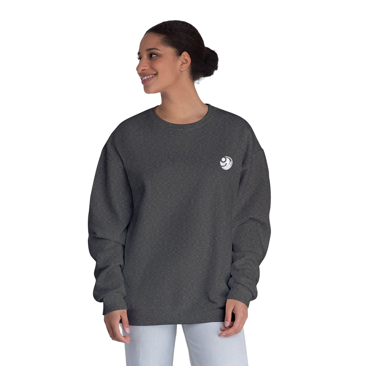 Sudadera con cuello redondo — "Con amor eterno te he amado"