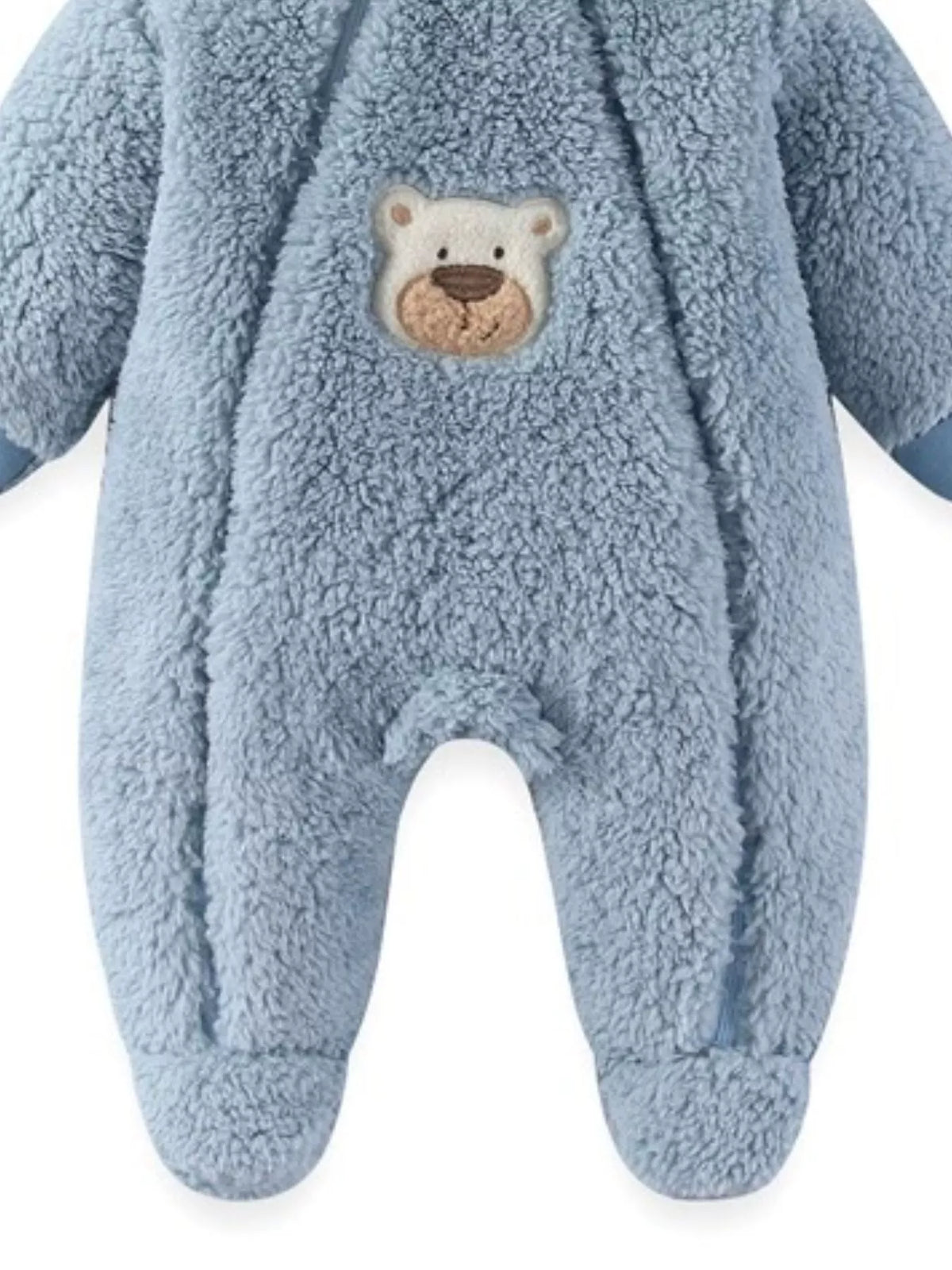 Pijama polar con capucha de conejito para bebé