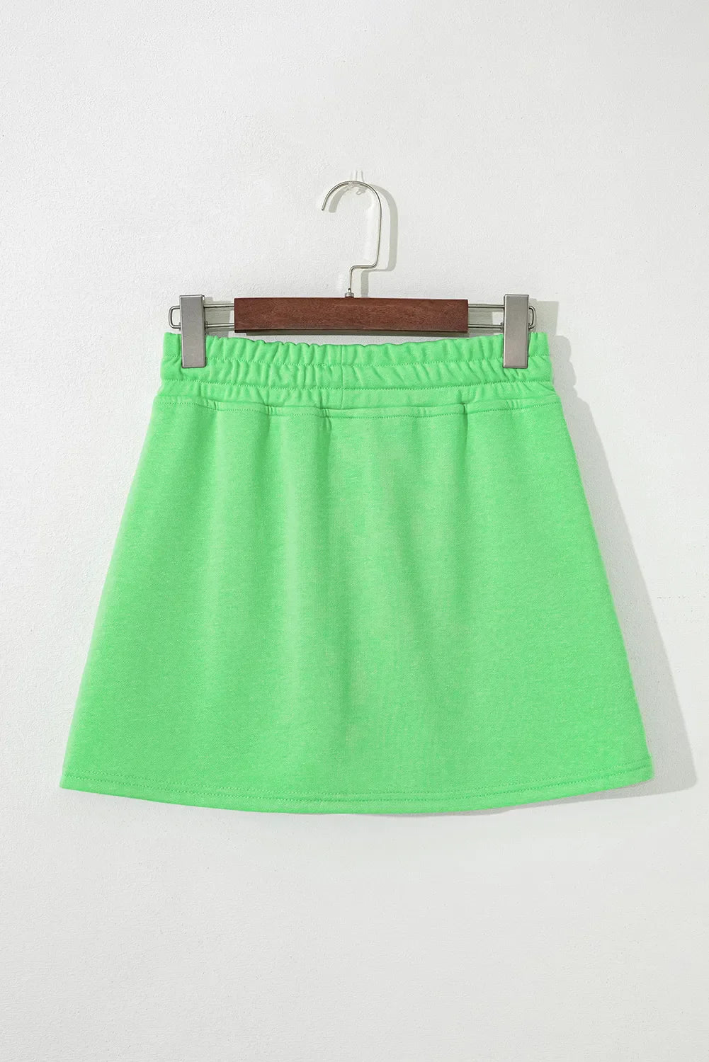 Minifalda pantalón lisa con cordón