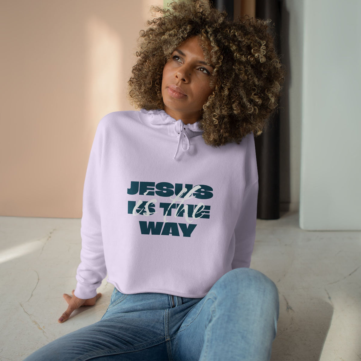 Crop Hoodie — Jesus Is the Way