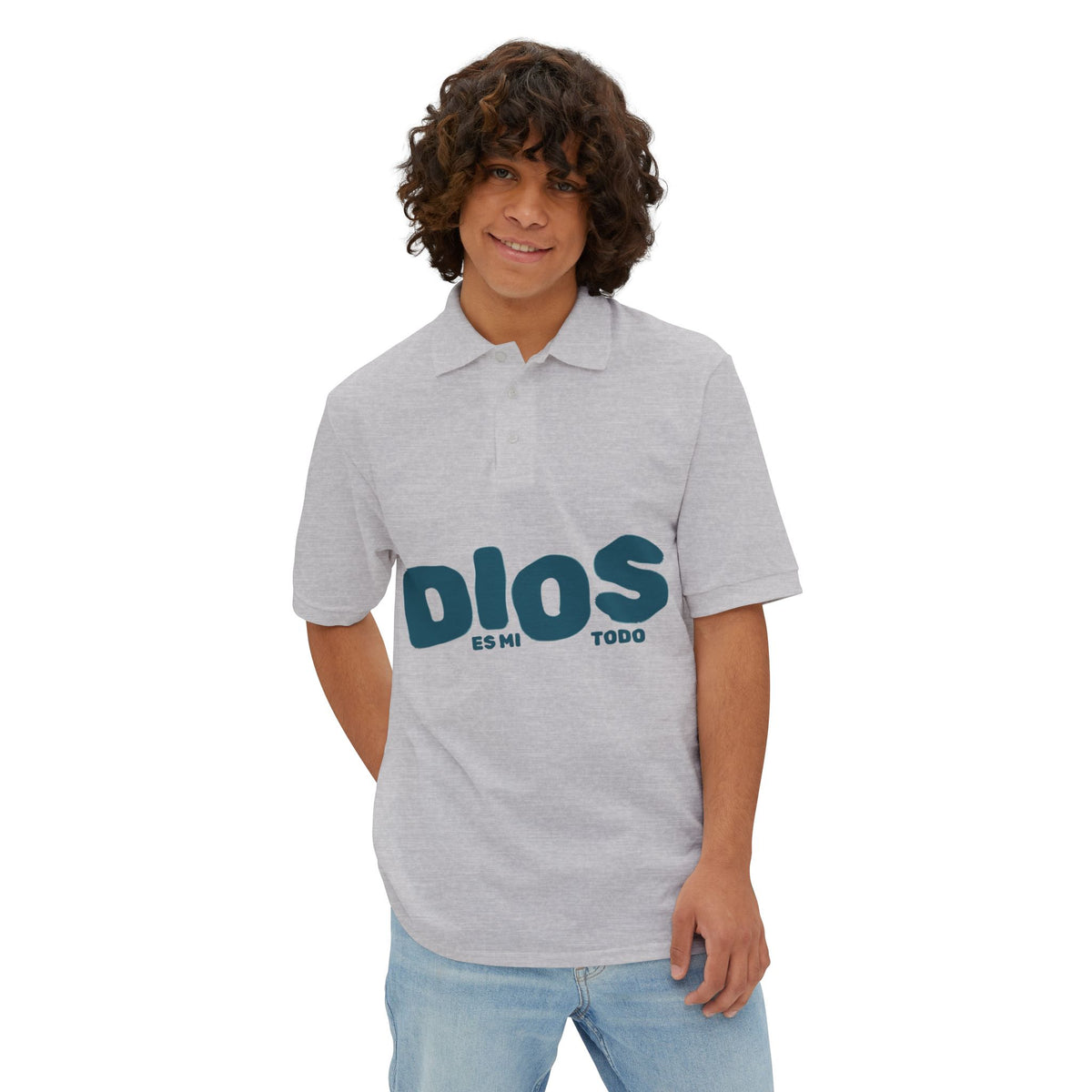 Men's Polo Shirt — "Dios Mi Todo"