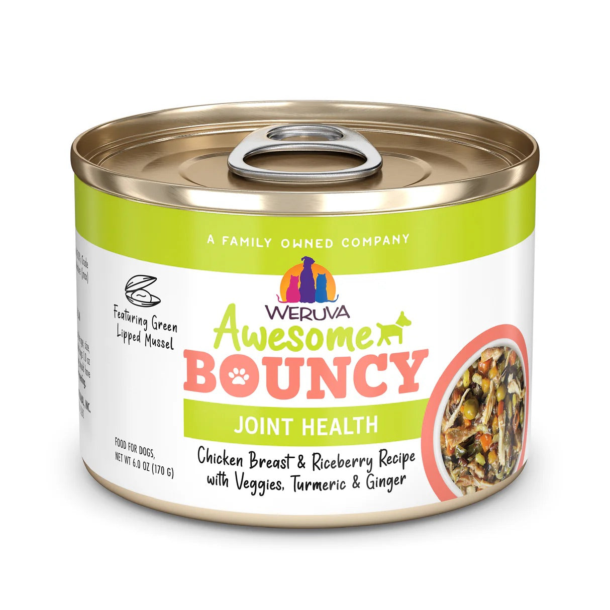 Alimento Húmedo para Perros Weruva "Awesome Bouncy" de Pollo y Vegetales
