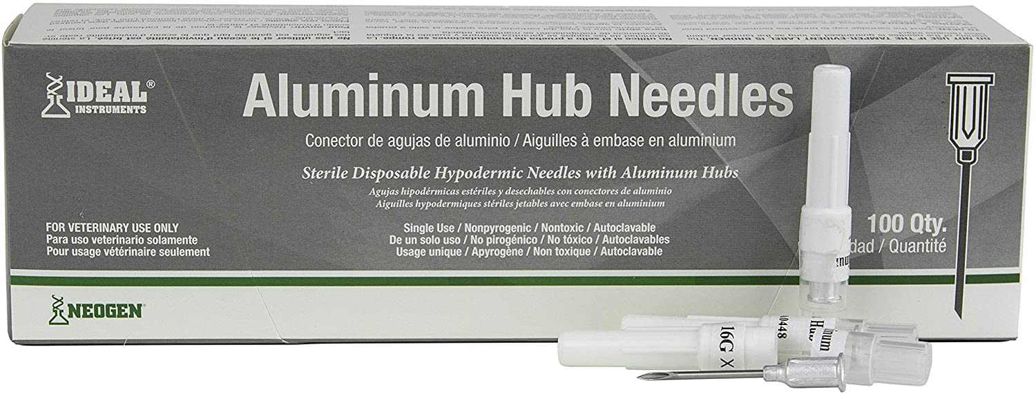 16 G X 1" ALUMINUM HUB NEEDLES