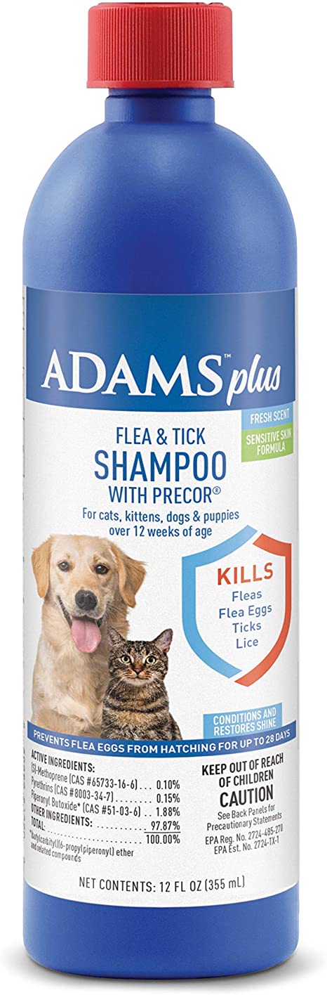 Adams™ Plus Flea & Tick Shampoo with IGR – 12oz