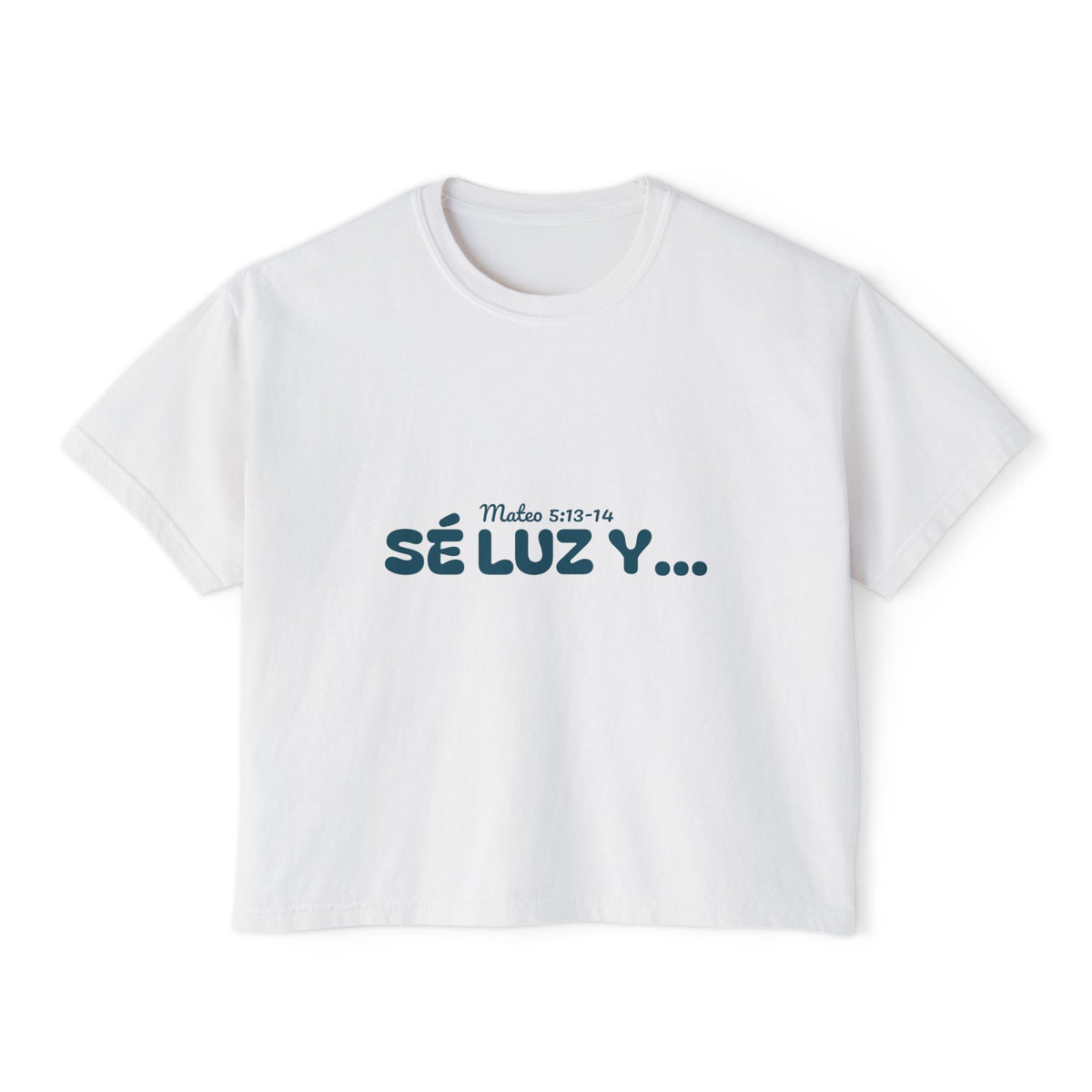 Women's Boxy Tee - 'Sé Luz y Sal'